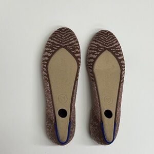 Rothy's Brown and Pink Patterned Women's Flats